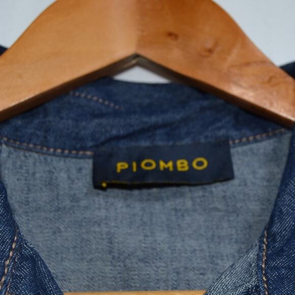 Piombo Woman's Utility Denim Jacket Check Exact Measurements for Correct size - Picture 8 of 14